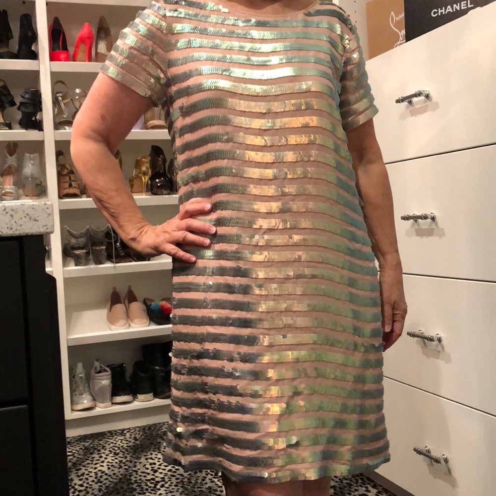 French Connection Sequin Shift Dress w Tags